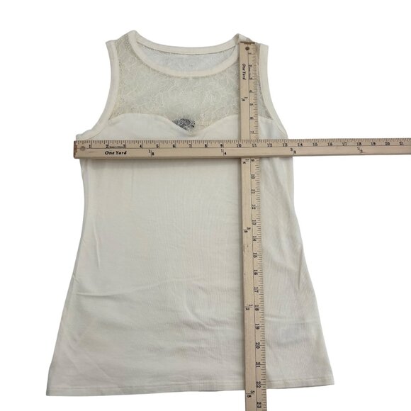 Express Women's sz XS Lace Ivory Cream Tank Top - Picture 4 of 5